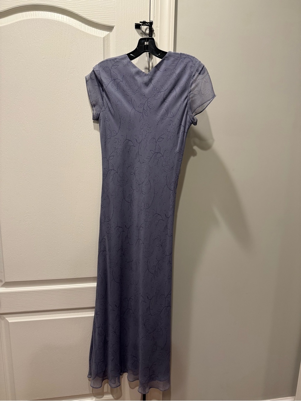 INC International Concepts Lavender Maxi Dress with Subtle Floral Pattern